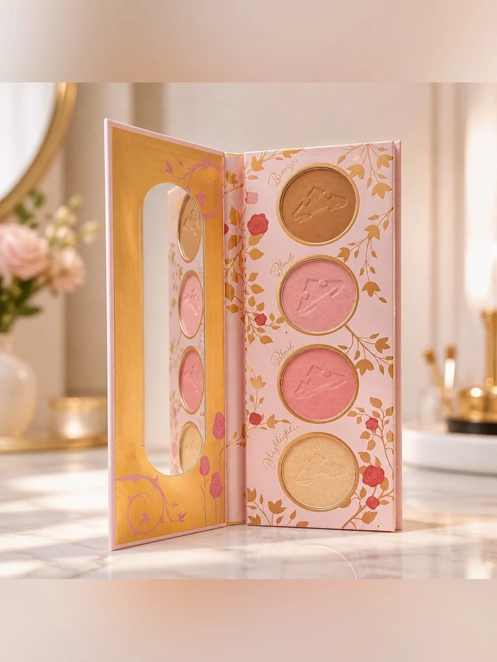 Disney Princess Aurora Complexion Palette Blush Bronzer Highlighter Set